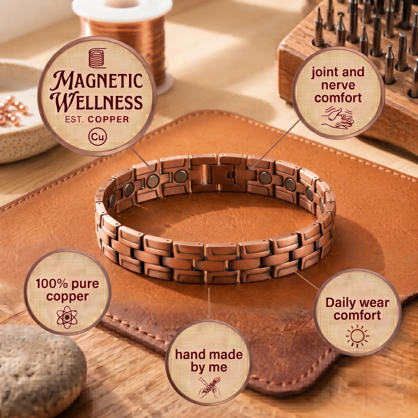 Zarinos's Vault Men's Copper Bracelet