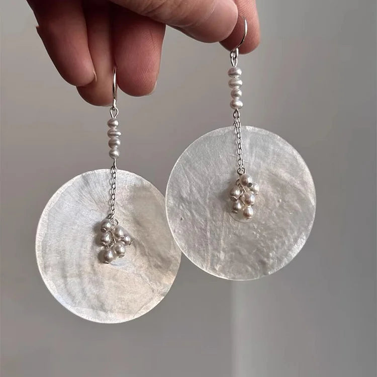 Vintage Luxury Imitation Pearl Pendant Earrings