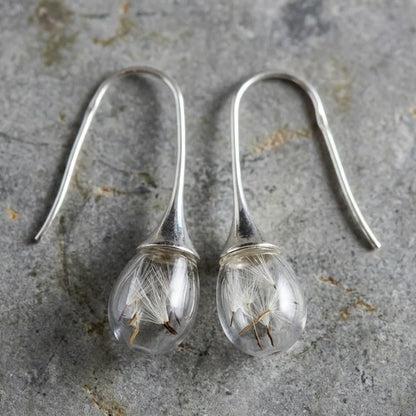 Dandelion Pendant Earring