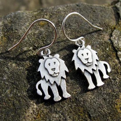 Vintage Lion Earrings
