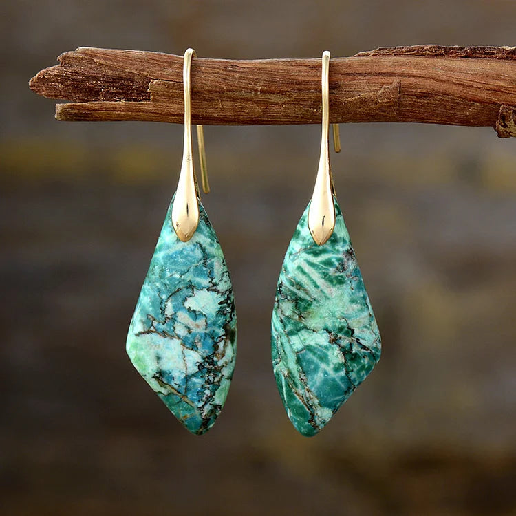 Vintage Natural Stone Earrings