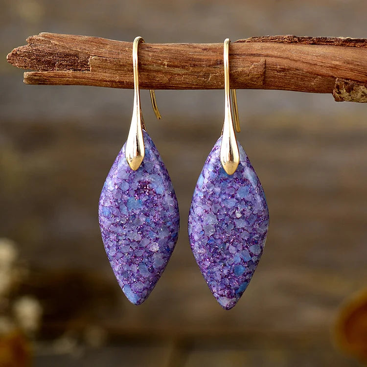 Vintage Natural Stone Earrings