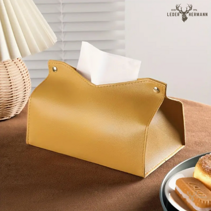 Leather Handkerchief Box