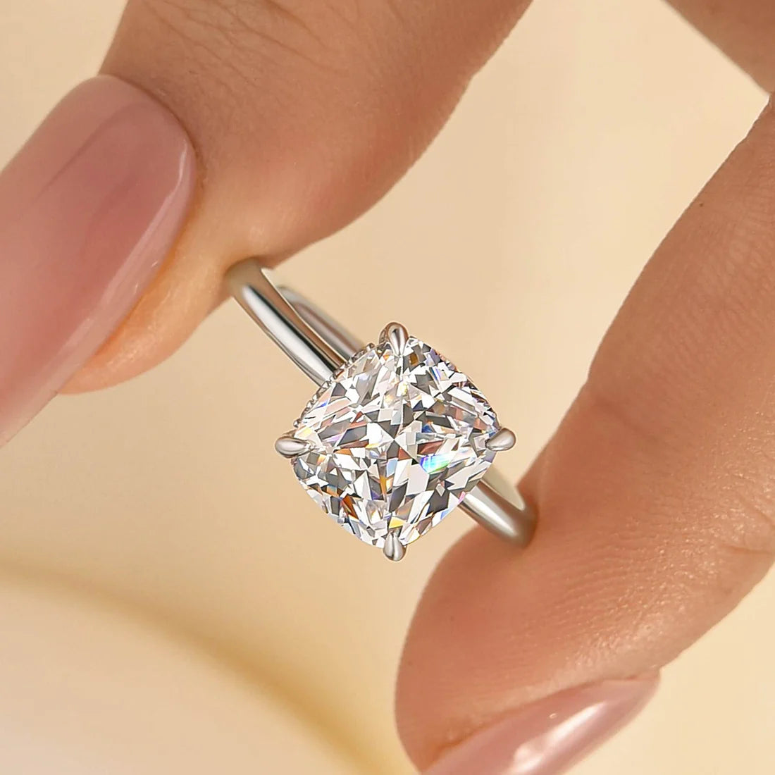 Cushion Cut Everyday Engagement Ring