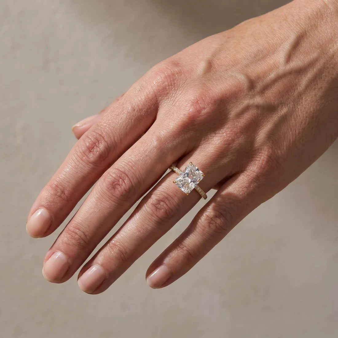Radiant Cut Engagement Ring Or Enhancer Wedding Set In Sterling Silver