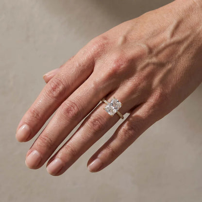 Radiant Cut Engagement Ring Or Enhancer Wedding Set In Sterling Silver