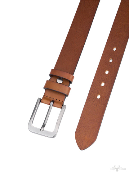 Men's leather belts
