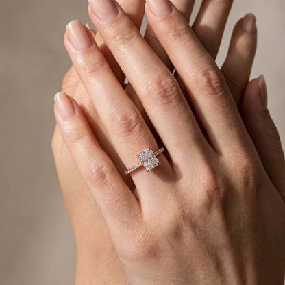 Radiant Cut Travel Ring For Everyday Wear