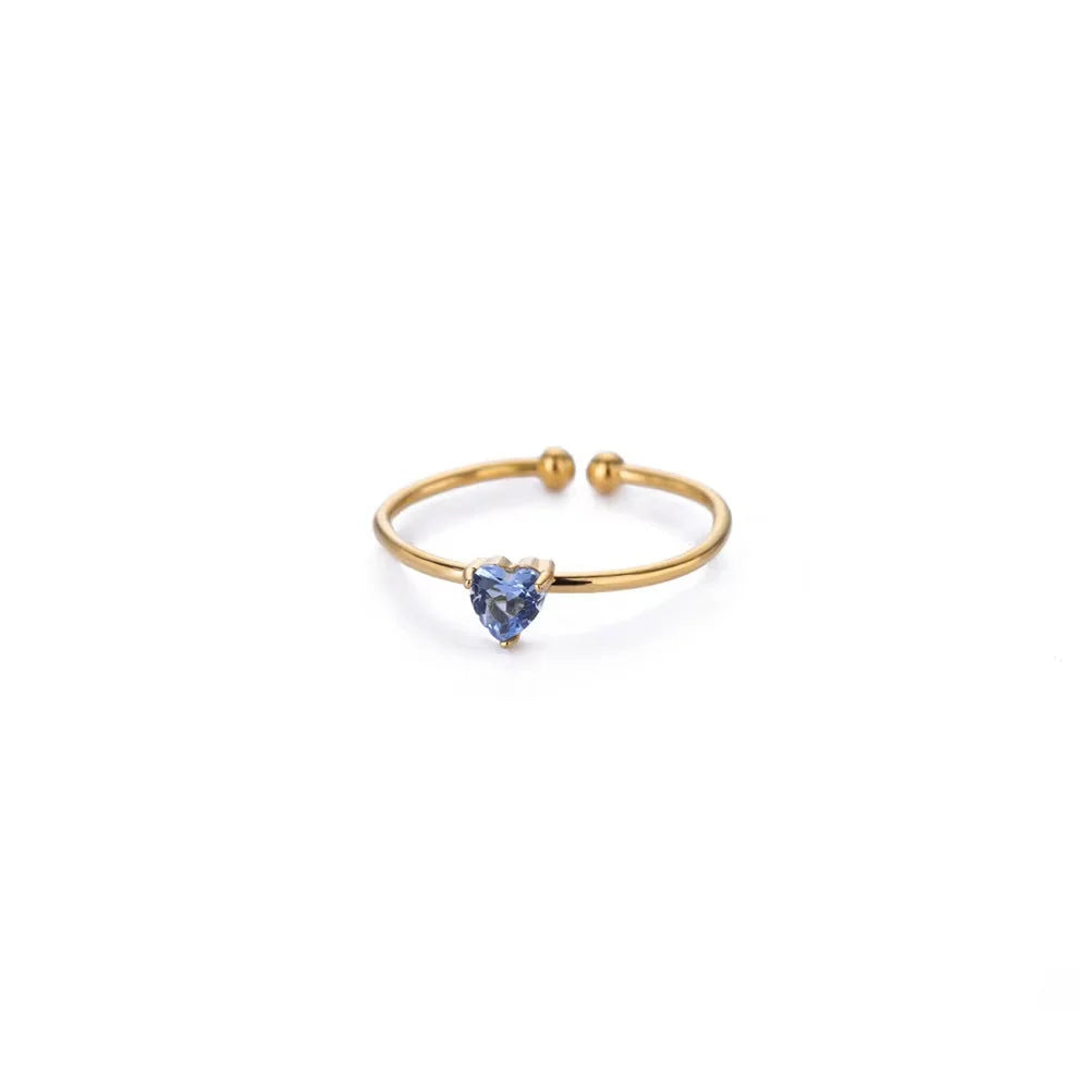Adjustable Birthstone Ring