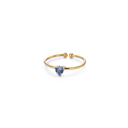 Adjustable Birthstone Ring