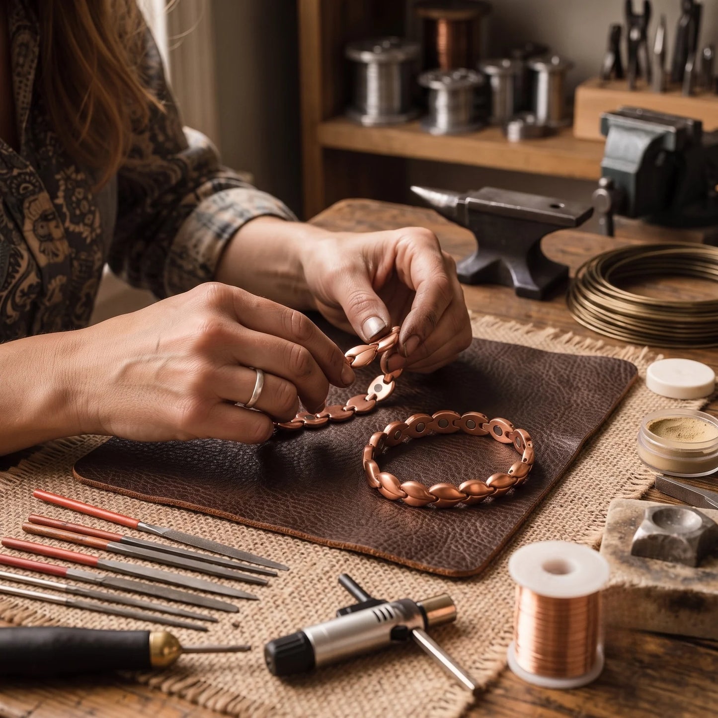 Zarinos's Bog Copper Anklet