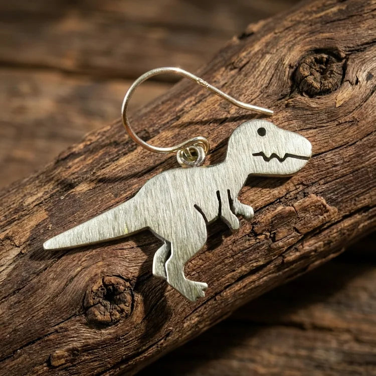 Vintage T-Rex Dinosaur Earrings