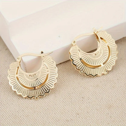 Vintage Hip Hop Style Hoop Earrings