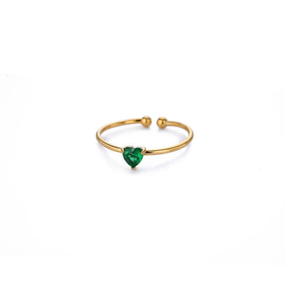 Adjustable Birthstone Ring