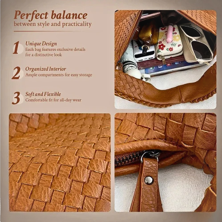 Woven Hobo Bag - Timeless Style