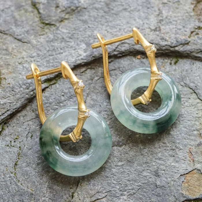 Vintage Turquoise Crystal Earrings