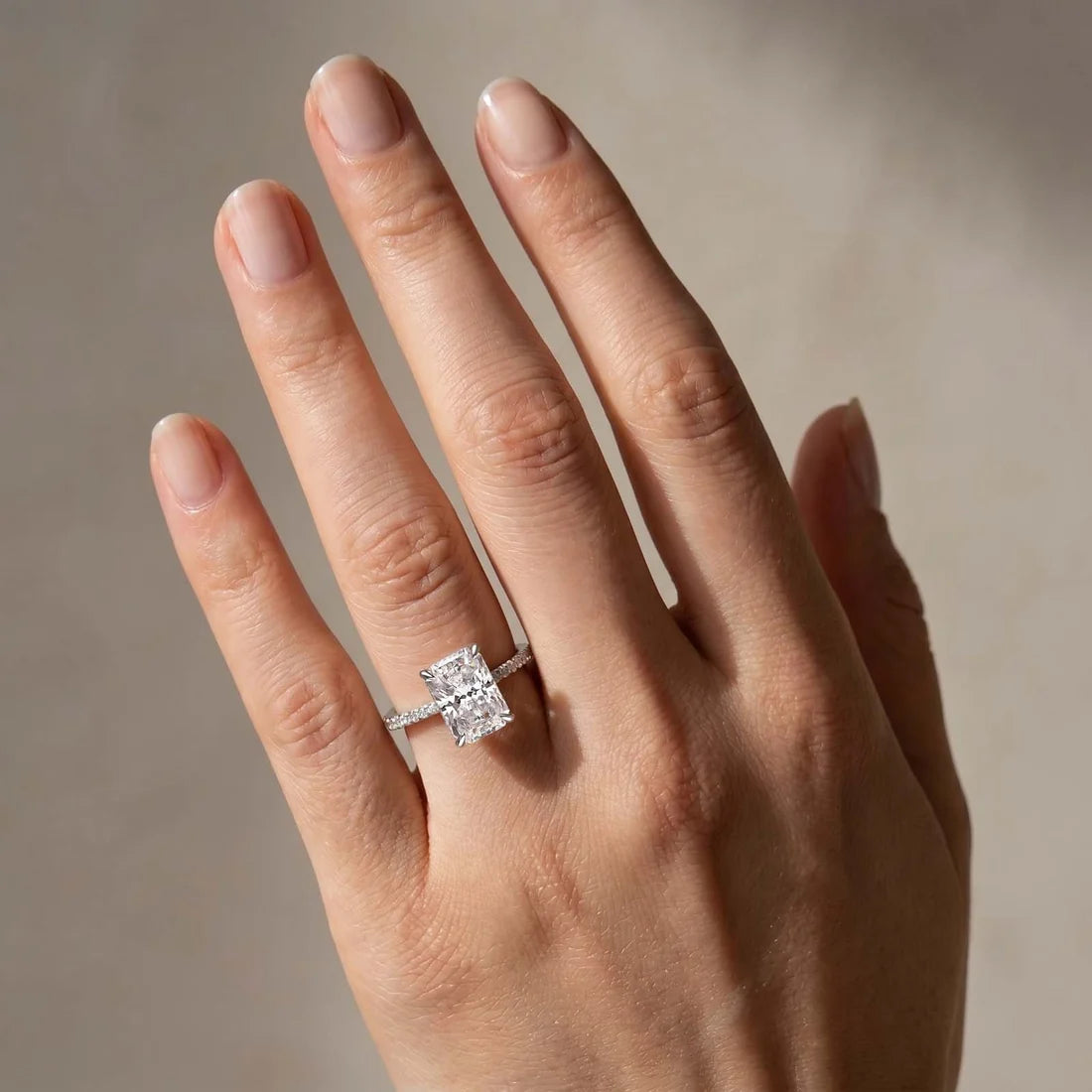 Radiant Cut Engagement Ring Or Enhancer Wedding Set In Sterling Silver