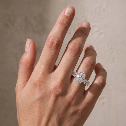 Oval Cut Luxurious Engagement Ring