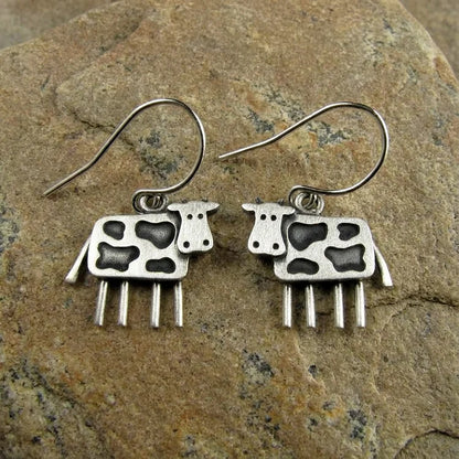 Vintage Cow Earrings
