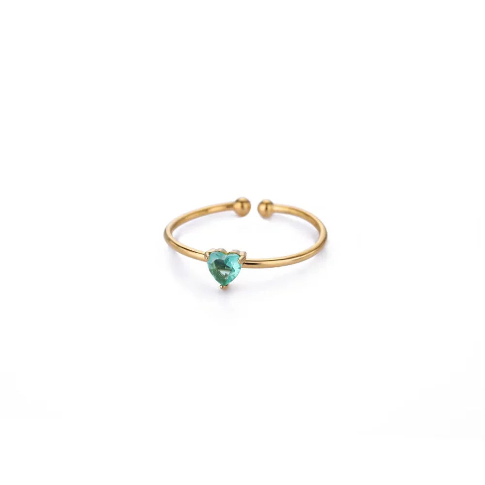 Adjustable Birthstone Ring