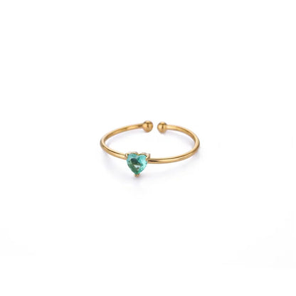 Adjustable Birthstone Ring