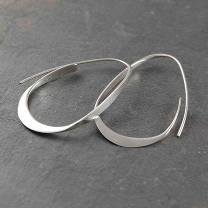 Vintage Minimalist Twisted Hoop Earrings