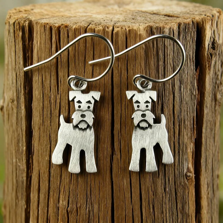 Vintage Schnauzer Earrings