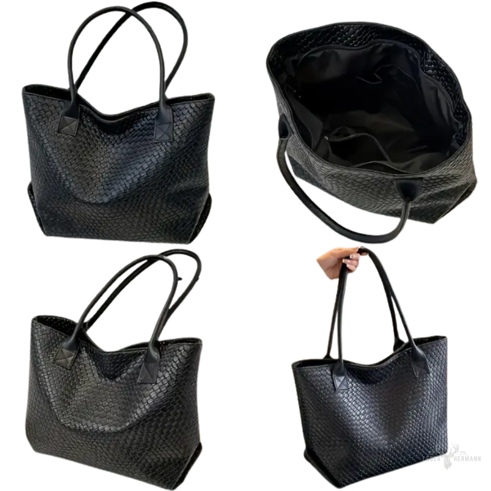 Elegant leather shoulder bag – minimalist design with adjustable shoulder strap