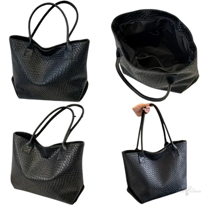 Elegant leather shoulder bag – minimalist design with adjustable shoulder strap