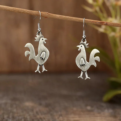 Vintage Rooster Earrings