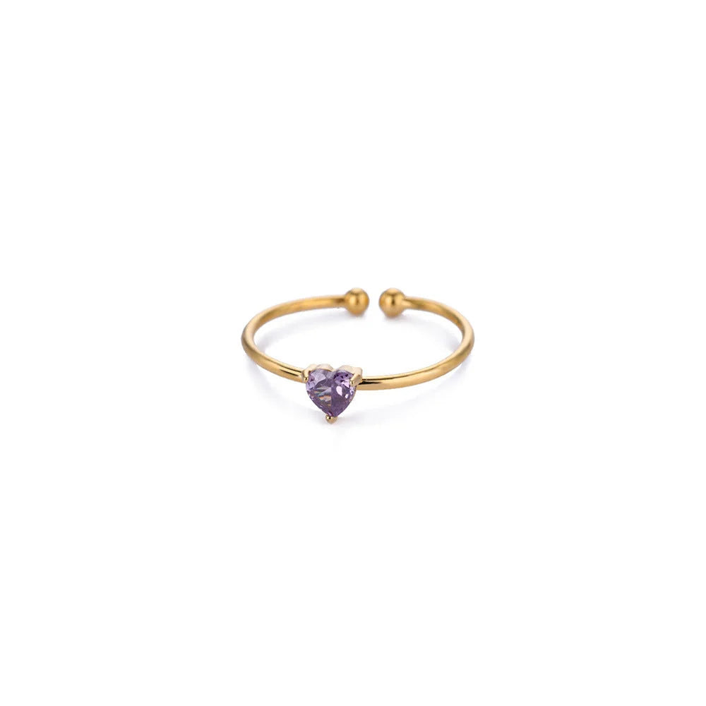 Adjustable Birthstone Ring