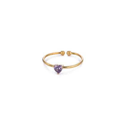 Adjustable Birthstone Ring