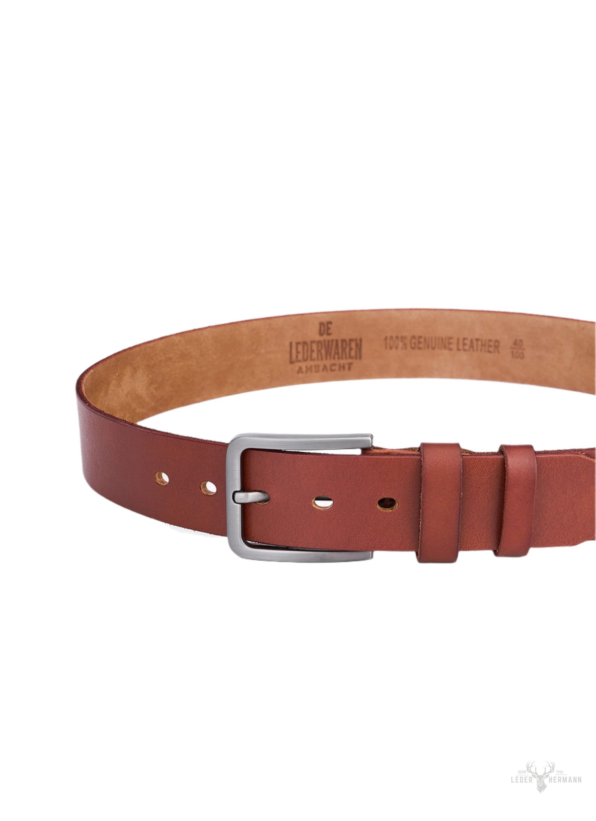 Set of 2 leather belts – black and brown – stylish leather belts for men
