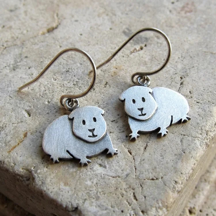 Vintage Guinea Pig Earrings