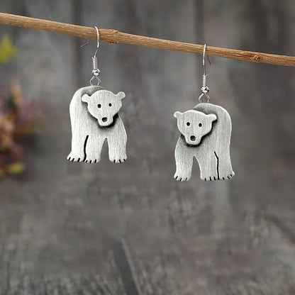 Vintage Polar Bear Earrings