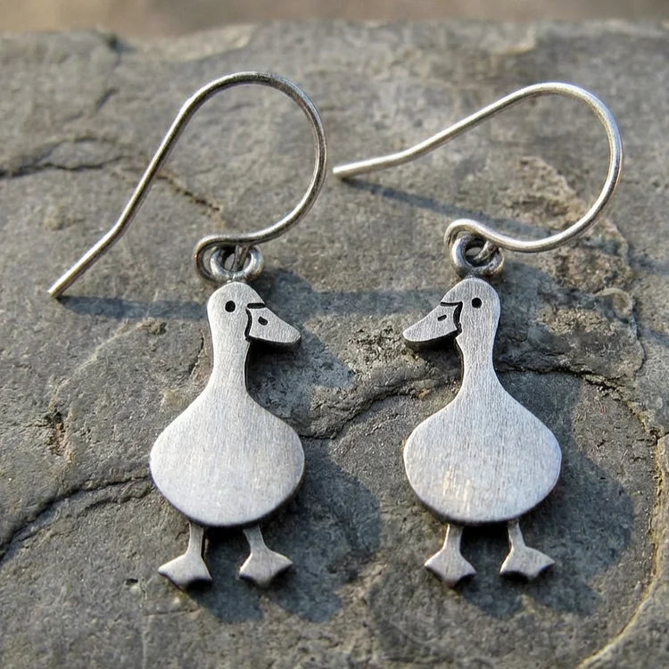 Vintage Duck Earrings