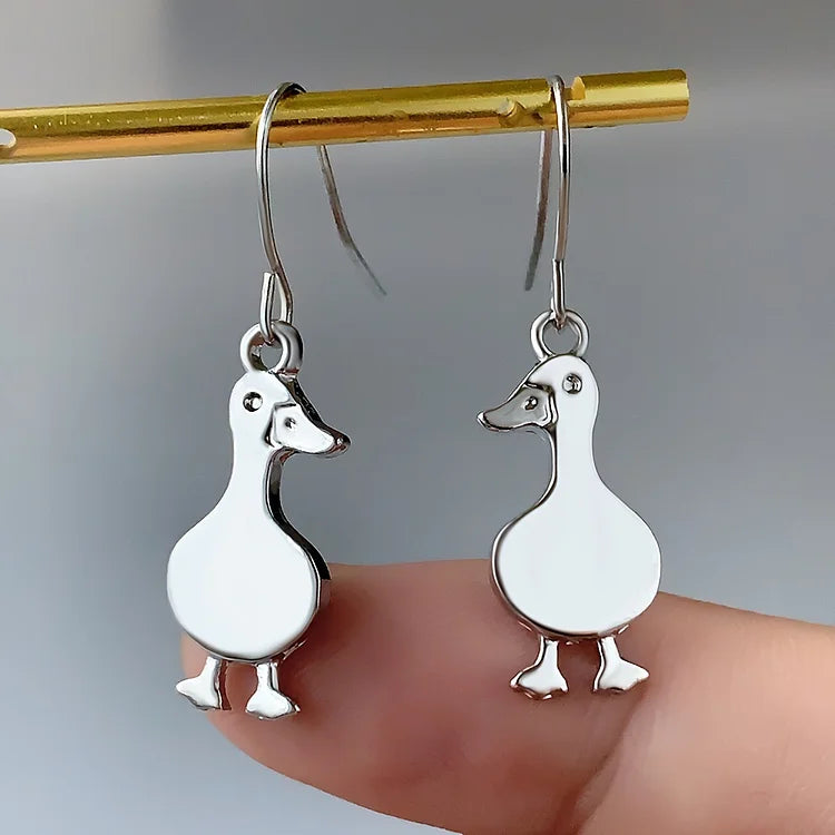 Vintage Duck Earrings