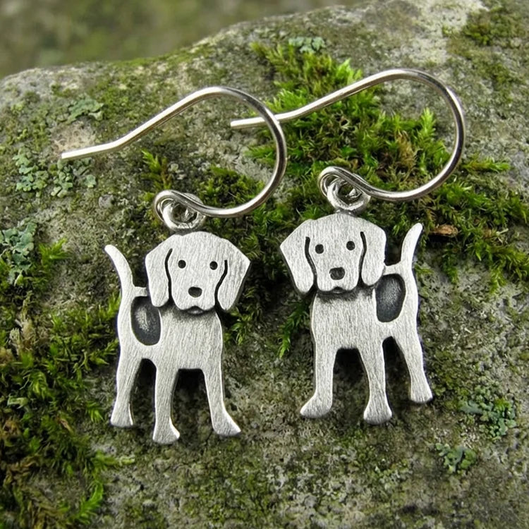 Vintage Beagle Earrings