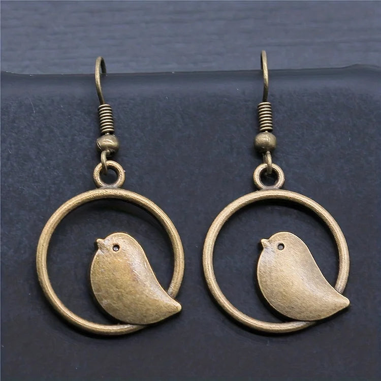 Vintage Simple Animal Bird Earrings