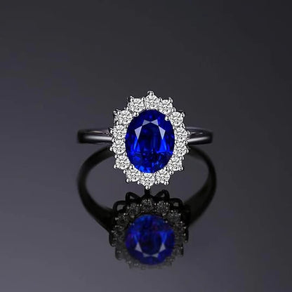 Classic Sapphire Halo Ring