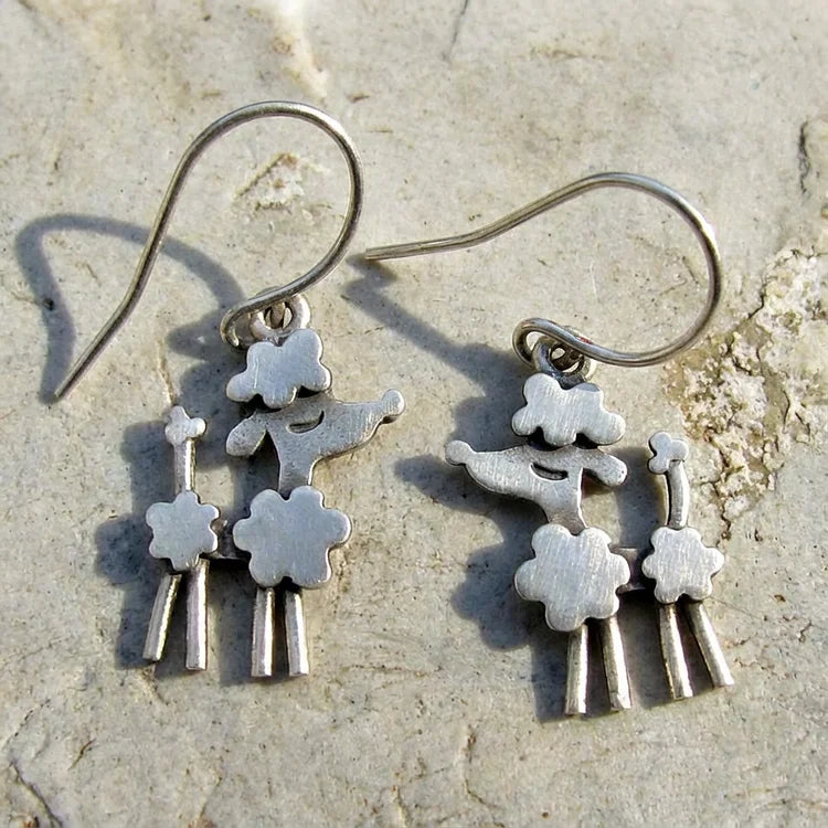 Vintage Poodle Earrings