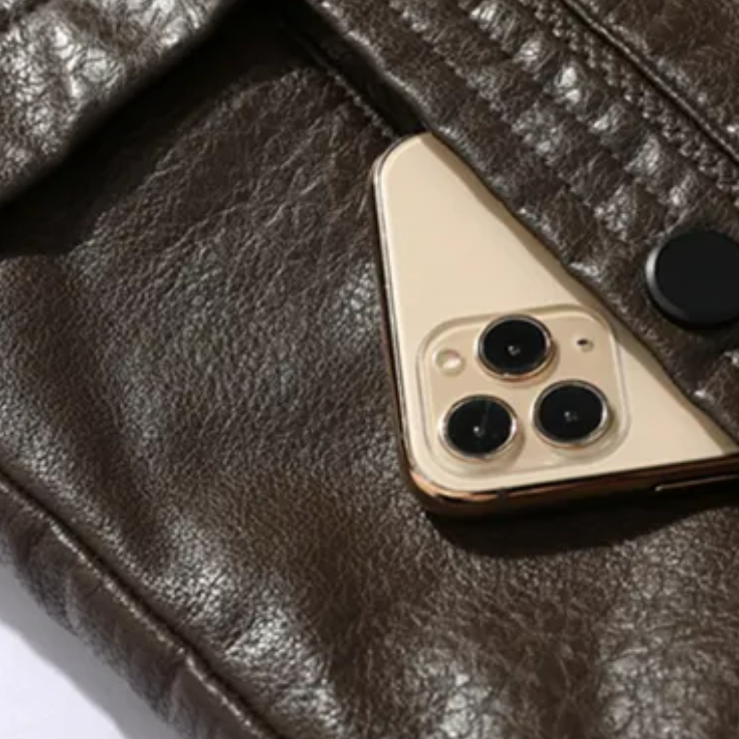 Maverick Soul - Men's leather jacket with cozy inner lining for a stylish look