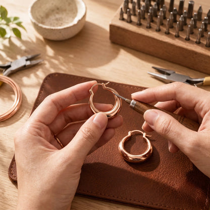 Zarinos's Hoop Copper Earrings