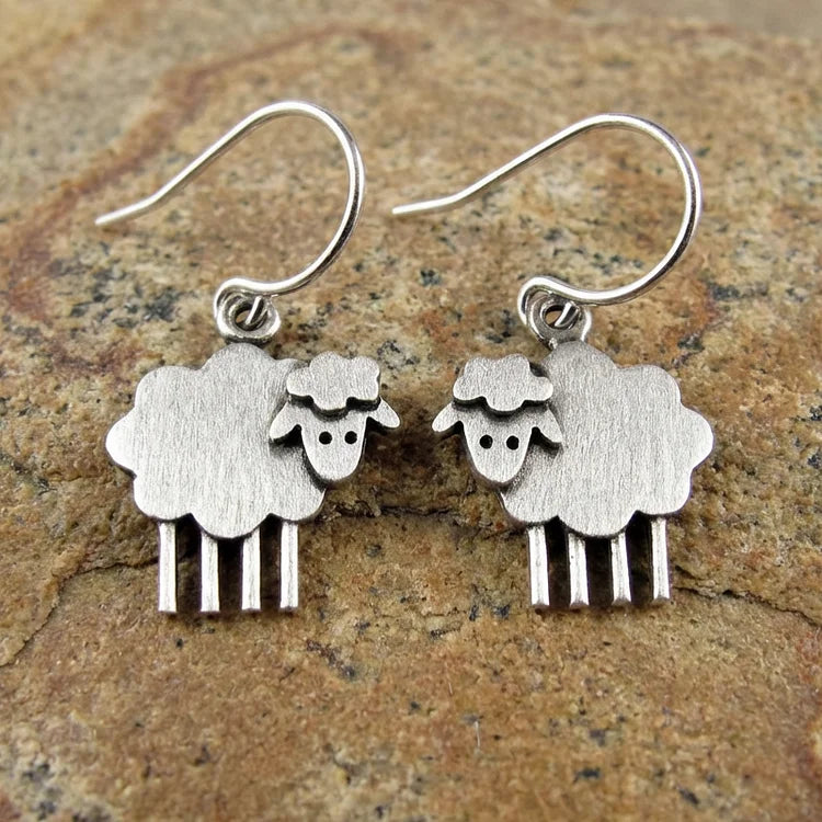 Vintage Sheep Earrings