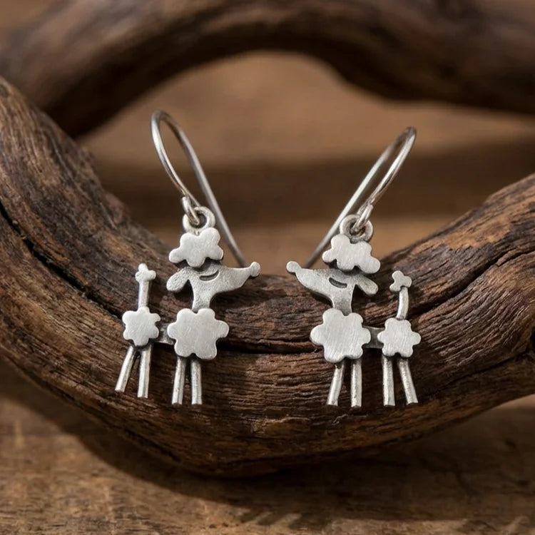 Vintage Poodle Earrings