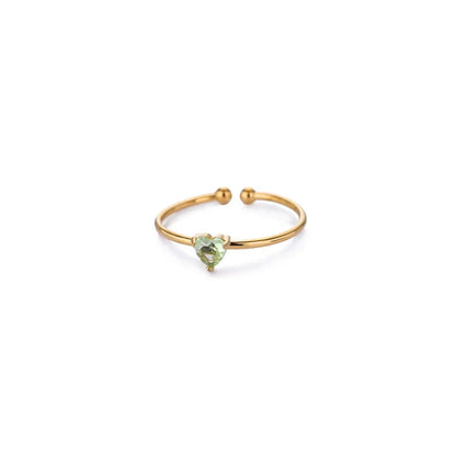 Adjustable Birthstone Ring