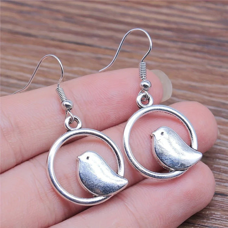 Vintage Simple Animal Bird Earrings