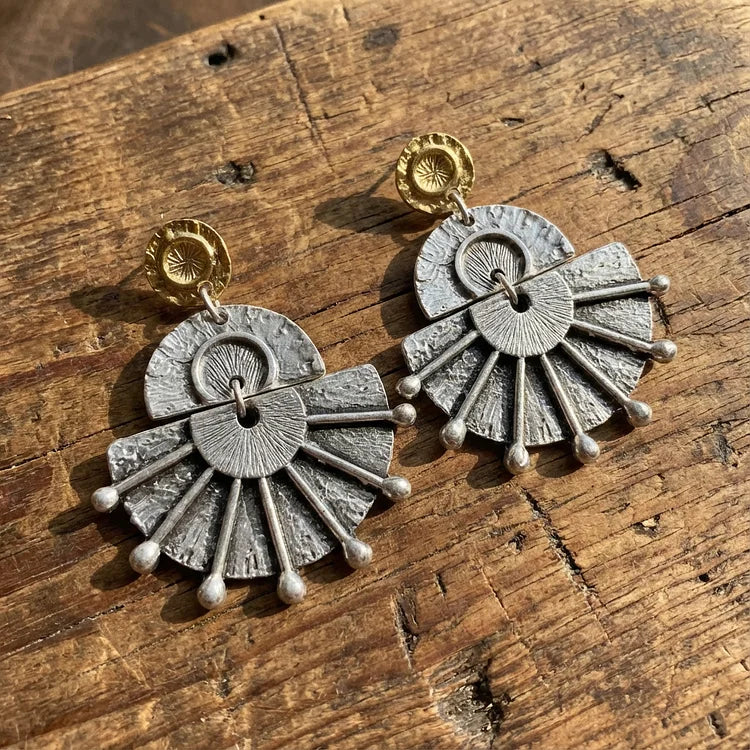 Vintage Bohemian Scalloped Earrings