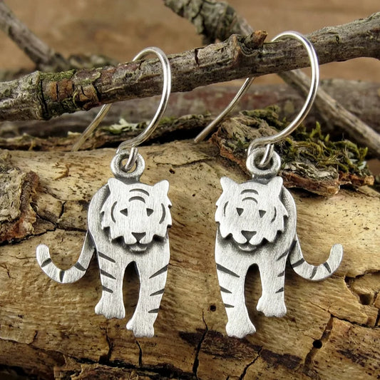 Vintage Tiger Earrings