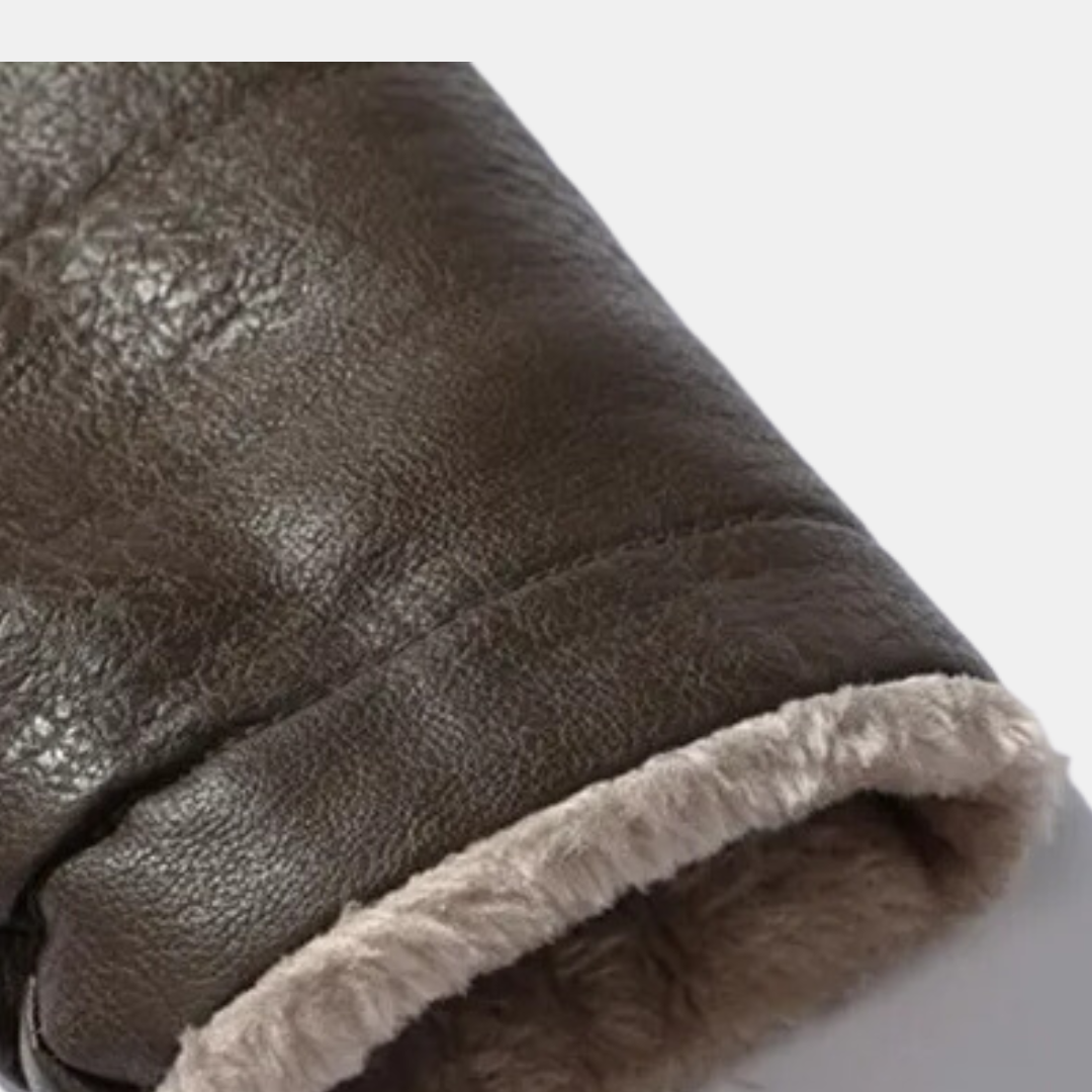 Maverick Soul - Men's leather jacket with cozy inner lining for a stylish look